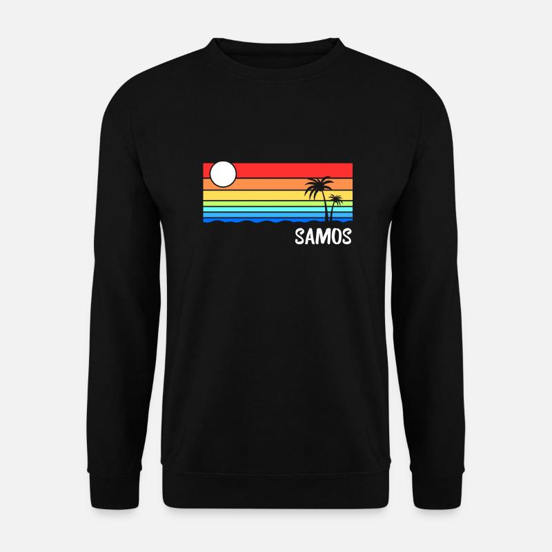 Samos Griechenland Insel Urlaub Idee - Unisex Pullover - Schwarz