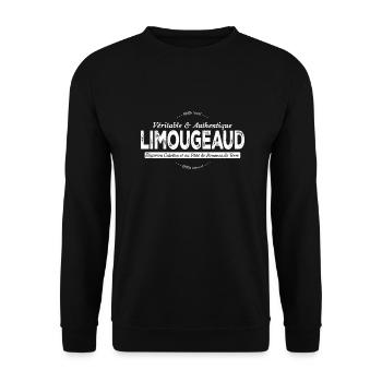 Limougeaud de Limoges - Sweat-shirt Unisexe - noir - Devant - Alina (178cm) & Michal (187cm)