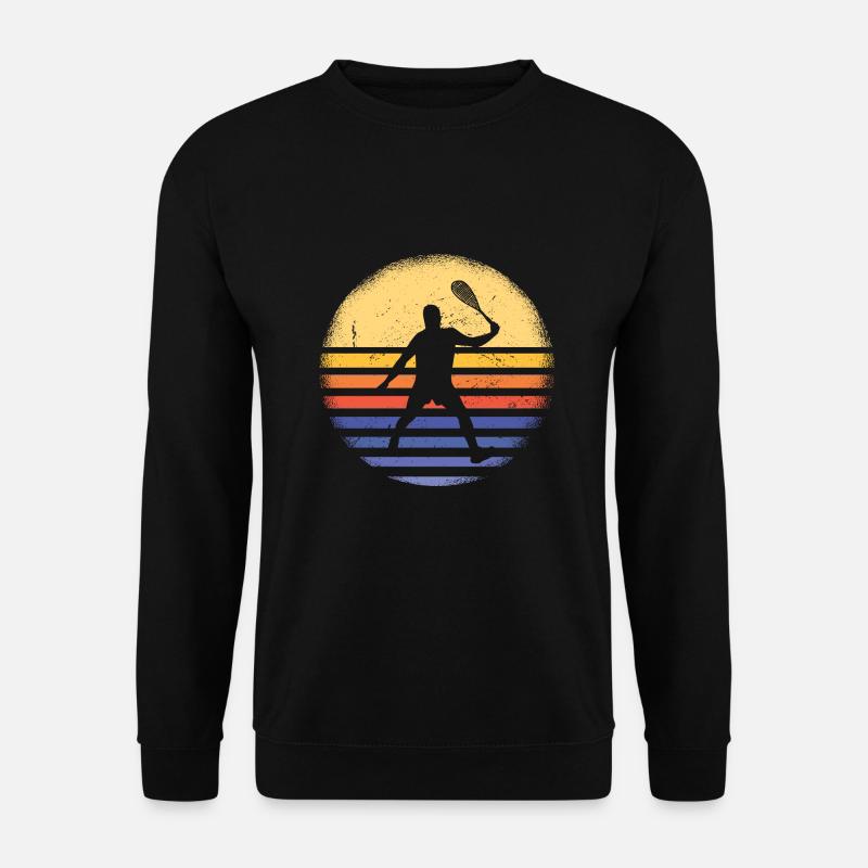Sport Retro Sunset Squash - Unisex Pullover - Schwarz