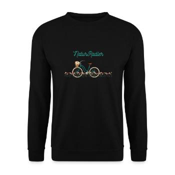 NaturRadler - Unisex Pullover - Schwarz - Vorne - Alina (178cm) & Michal (187cm)