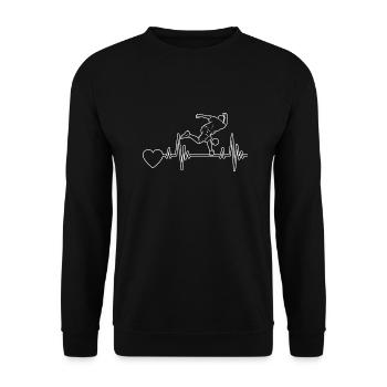 Bowling Bowling Club Skittles Club Bowling Bowler - Unisex Sweatshirt - black - Front - Alina (178cm) & Michal (187cm)