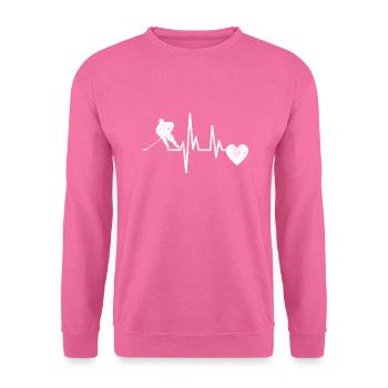 Eishockey Eishockeyspieler Hockeyfan Eishockeyteam - Unisex Pullover - Pink - Vorne