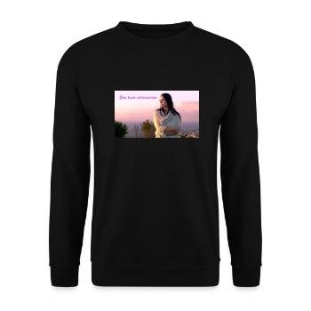 Zen Love attraction - Unisex Sweatshirt - black - Front - Alina (178cm) & Michal (187cm)