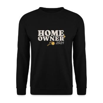 Home Owner 2024 - Unisex Pullover - Schwarz - Vorne - Alina (178cm) & Michal (187cm)