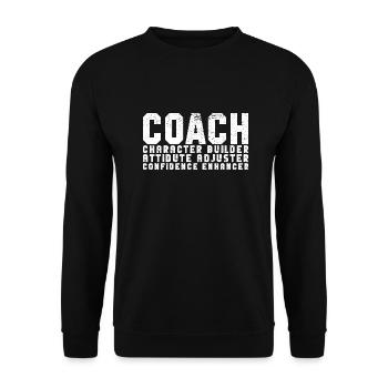 Coach Character Builder Attitude - Unisex Pullover - Schwarz - Vorne - Alina (178cm) & Michal (187cm)