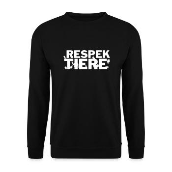 RESPEK ANIMALS - Unisex Sweatshirt - black - Front - Alina (178cm) & Michal (187cm)