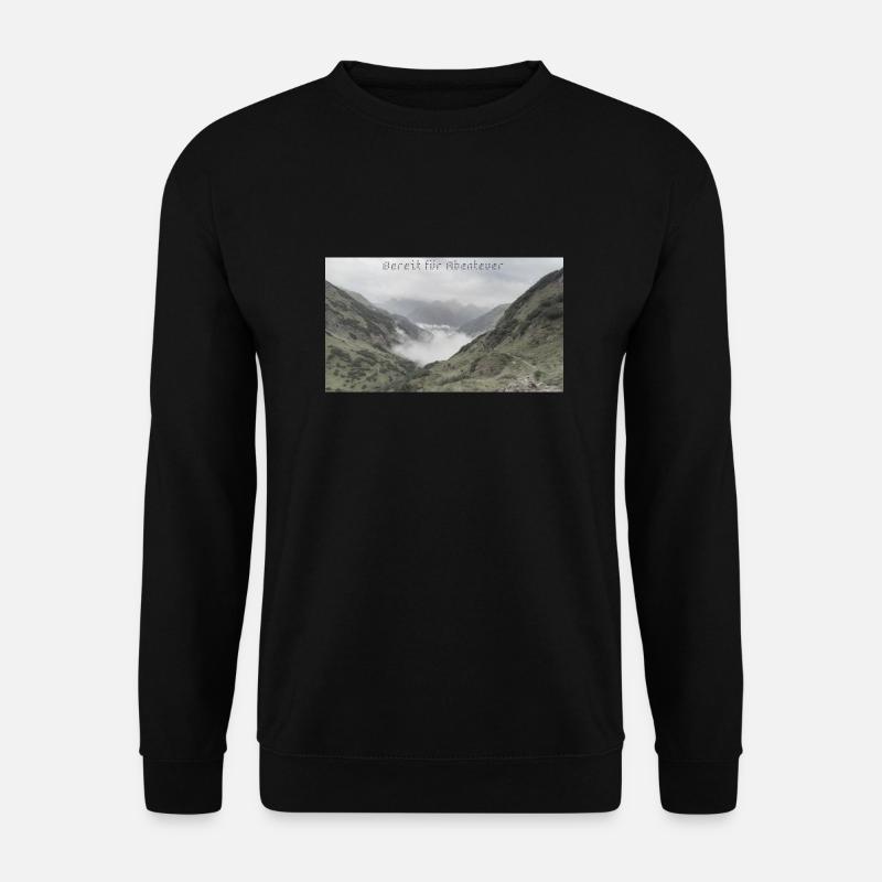 Bereit für Abenteuer - Unisex Pullover - Schwarz