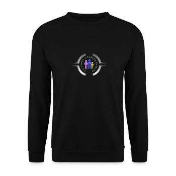 SPOILER vigorouss family gaming logo - Unisex Sweatshirt - black - Front - Alina (178cm) & Michal (187cm)