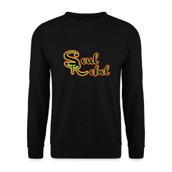 Soul REBEL - Sweat-shirt Unisexe - noir - Devant - Alina (178cm) & Michal (187cm)