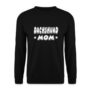 Dackel - Unisex Pullover - Schwarz - Vorne - Alina (178cm) & Michal (187cm)