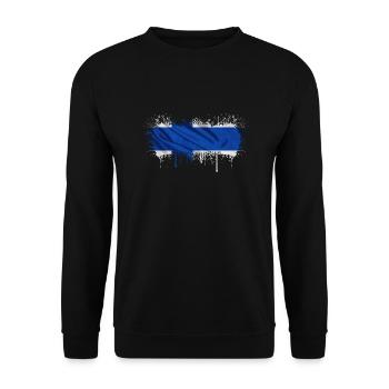 Finland Suomi helsinki scandinavia viking fine FIN - Unisex Sweatshirt - black - Front - Alina (178cm) & Michal (187cm)