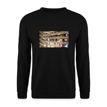 singapore shopping mall,mans,womens,kids - Unisex Sweatshirt - black - Front - Alina (178cm) & Michal (187cm)