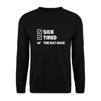 Sick and Tired - Unisex Sweatshirt - black - Front - Alina (178cm) & Michal (187cm)