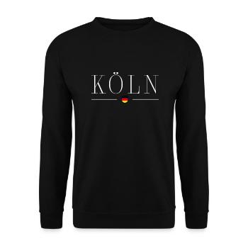 Cologne, Allemagne T-shirt élégance - Sweat-shirt Unisexe - noir - Devant - Alina (178cm) & Michal (187cm)