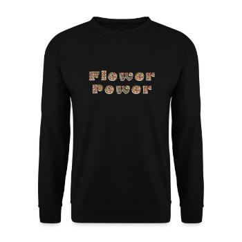 Le pouvoir des fleurs - Sweat-shirt Unisexe - noir - Devant - Alina (178cm) & Michal (187cm)