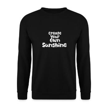 Create Your Own Sunshine - Unisex Pullover - Schwarz - Vorne - Alina (178cm) & Michal (187cm)