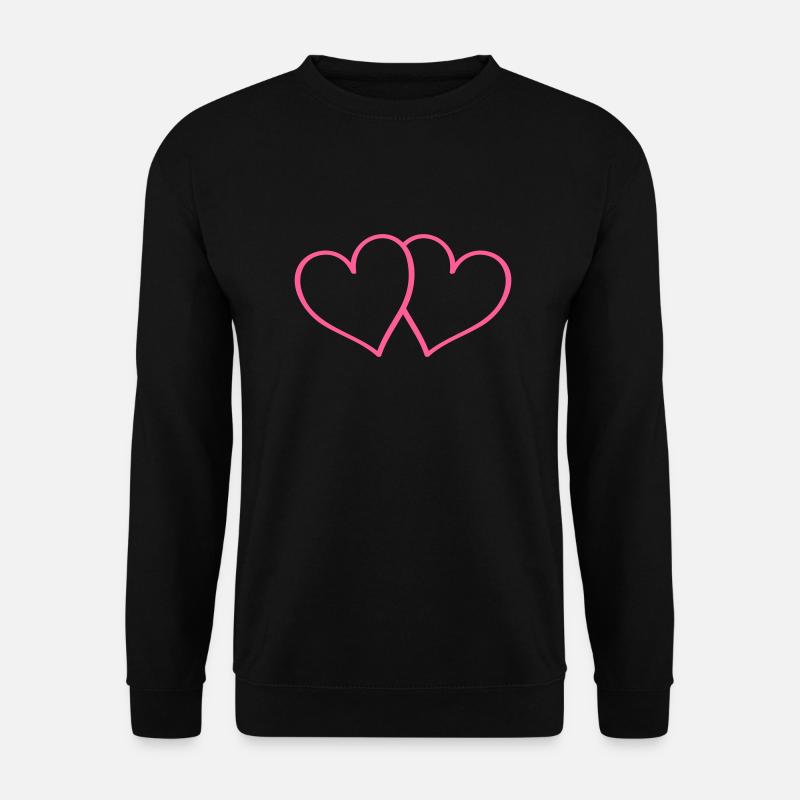 herzen heart - Unisex Pullover - Schwarz