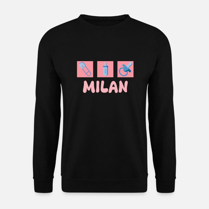 Schnuller Milan - Unisex Pullover - Schwarz