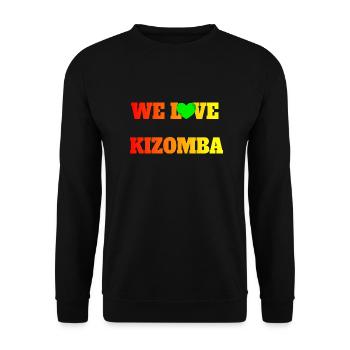 Nous aimons la Kizomba - Sweat-shirt Unisexe - noir - Devant - Alina (178cm) & Michal (187cm)