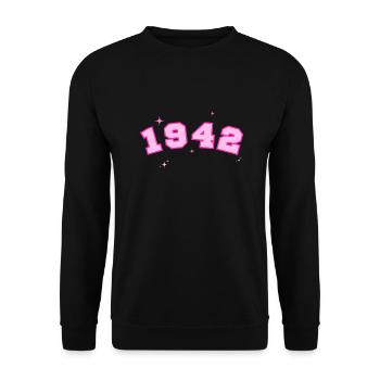 Rosenstern von 1942 - Unisex Pullover - Schwarz - Vorne - Alina (178cm) & Michal (187cm)