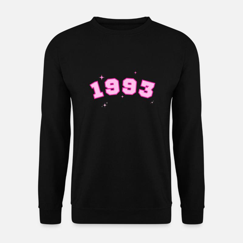 1993 rose star - Unisex Sweatshirt - black