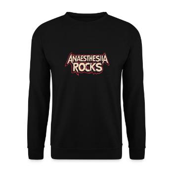 Anesthesia rocks - Unisex Sweatshirt - black - Front - Alina (178cm) & Michal (187cm)