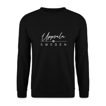 Schweden - Uppsala - Sweden - Sverige - Unisex Sweatshirt - black - Front - Alina (178cm) & Michal (187cm)