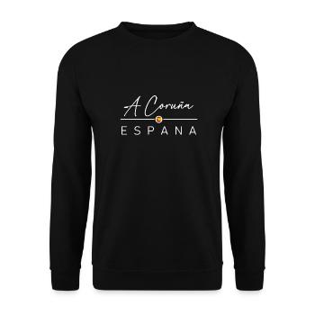 Espagne - La Corogne - Espagne - España - Sweat-shirt Unisexe - noir - Devant - Alina (178cm) & Michal (187cm)