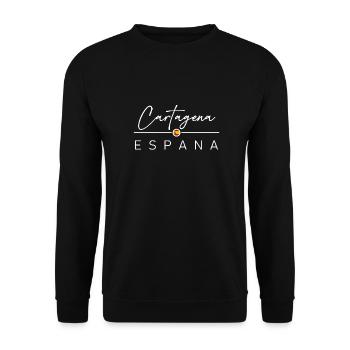 Spain - Cartagena - Spain - España - Unisex Sweatshirt - black - Front - Alina (178cm) & Michal (187cm)