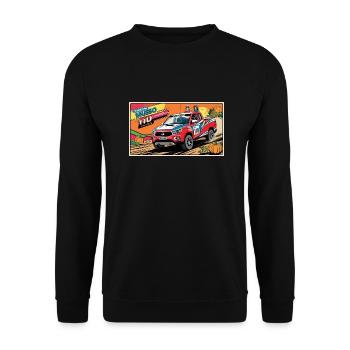 Ssangyong team 110 Rallye des Gazelles 2025 - Sweat-shirt Unisexe - noir - Devant - Alina (178cm) & Michal (187cm)