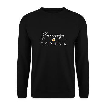 Espagne - Saragosse - Saragosse - Espagne - España - Sweat-shirt Unisexe - noir - Devant - Alina (178cm) & Michal (187cm)