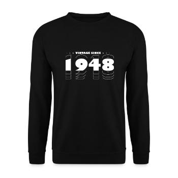 Le meilleur de 1948 - Célébrez 77 ans de millésime - Sweat-shirt Unisexe - noir - Devant - Alina (178cm) & Michal (187cm)