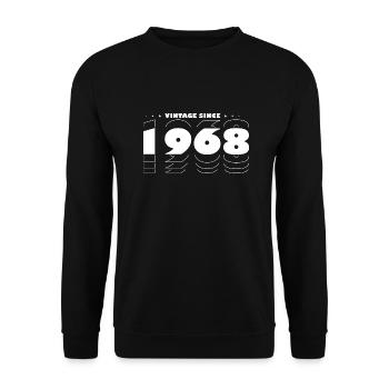 Best of 1968 - Feiern Sie 57 Jahre Vintage - Unisex Pullover - Schwarz - Vorne - Alina (178cm) & Michal (187cm)