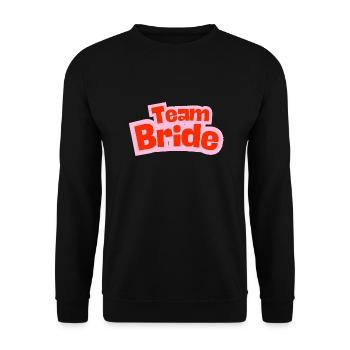 Team Bride - Unisex Sweatshirt - black - Front - Alina (178cm) & Michal (187cm)