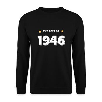Best of 1946 - Unisex Sweatshirt - black - Front - Alina (178cm) & Michal (187cm)