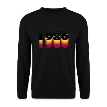 Vintage Celebrating 1986 - 39 Years of Timeless - Unisex Sweatshirt - black - Front - Alina (178cm) & Michal (187cm)