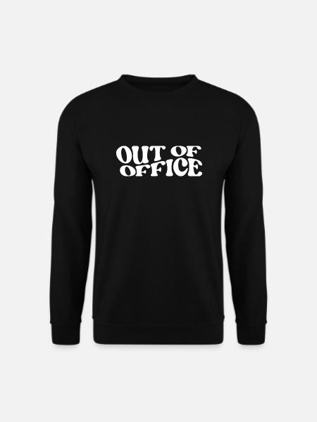 Out of Office Retro-Vibes für entspannte Tage - Unisex Pullover - Schwarz