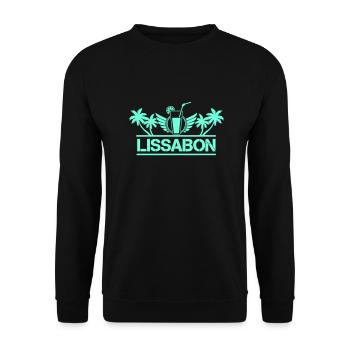 Lisbon - Unisex Sweatshirt - black - Front - Alina (178cm) & Michal (187cm)