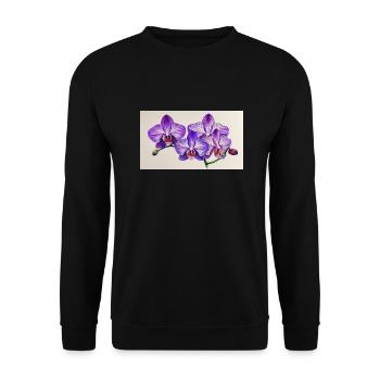 Lilac Orkedea - Unisex Sweatshirt - black - Front - Alina (178cm) & Michal (187cm)