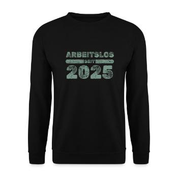 2025 2025 - Unisex Pullover - Schwarz - Vorne - Alina (178cm) & Michal (187cm)
