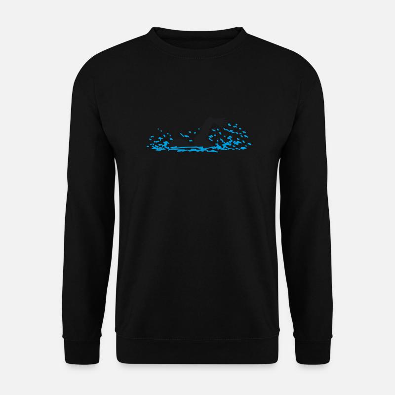Schwimmer - Unisex Pullover - Schwarz