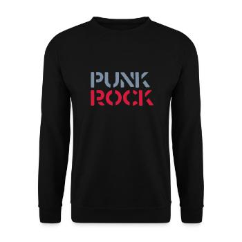 Punk Rock - Unisex Sweatshirt - black - Front - Alina (178cm) & Michal (187cm)