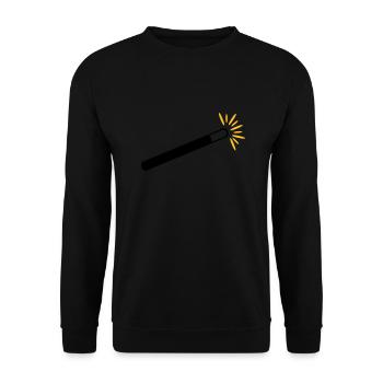 Magician - Unisex Sweatshirt - black - Front - Alina (178cm) & Michal (187cm)