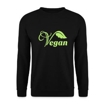 Vegan - Unisex Pullover - Schwarz - Vorne - Alina (178cm) & Michal (187cm)