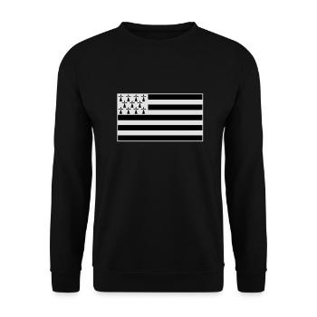 drapeau_breton - Unisex Sweatshirt - black - Front - Alina (178cm) & Michal (187cm)