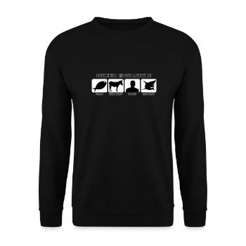 Poker-Entwicklung - Unisex Pullover - Schwarz - Vorne - Alina (178cm) & Michal (187cm)