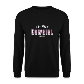 Western Girl Go wild - Unisex Pullover - Schwarz - Vorne - Alina (178cm) & Michal (187cm)