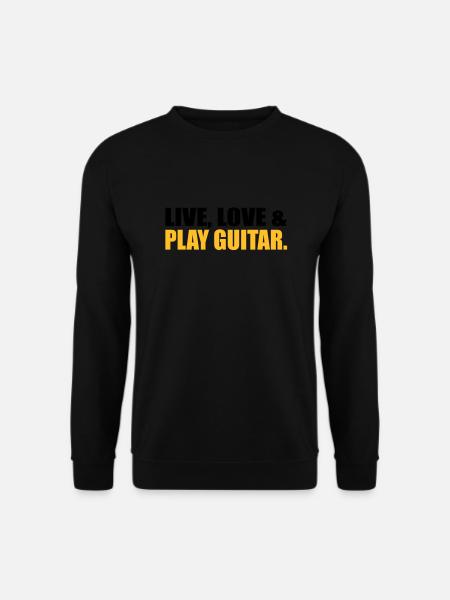 Gitarre - Unisex Pullover - Schwarz