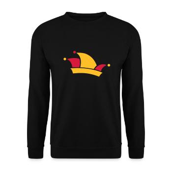 Carnival fools cap - Unisex Sweatshirt - black - Front - Alina (178cm) & Michal (187cm)