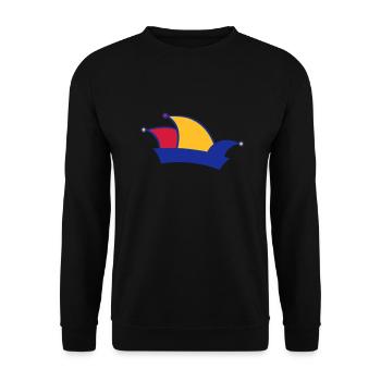 Carnival fools cap - Unisex Sweatshirt - black - Front - Alina (178cm) & Michal (187cm)